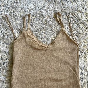 NWOT Gold Zara dress